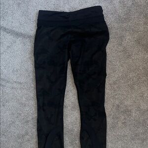 Lululemon Athletica Black Camouflage Leggings